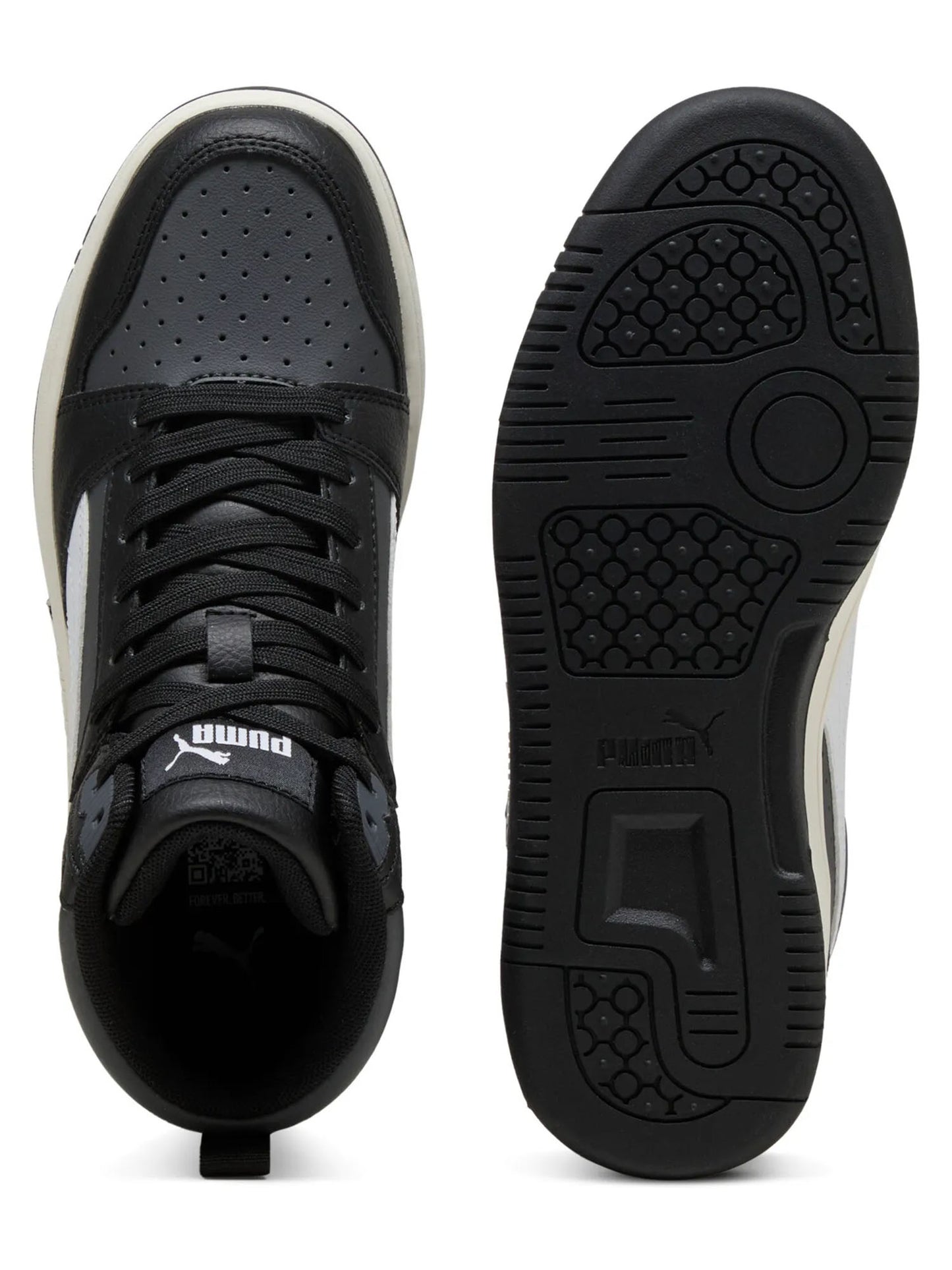 SNEAKERS REBOUND V6 MID PUMA DA RAGAZZI NERO