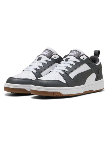 SNEAKERS BASSE REBOUND V6 PUMA DA RAGAZZI BIANCO GRIGIO