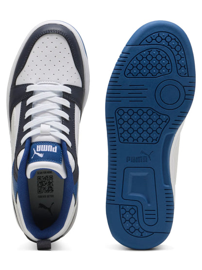 SNEAKERS BASSE REBOUND V6 PUMA DA RAGAZZI BIANCO BLU