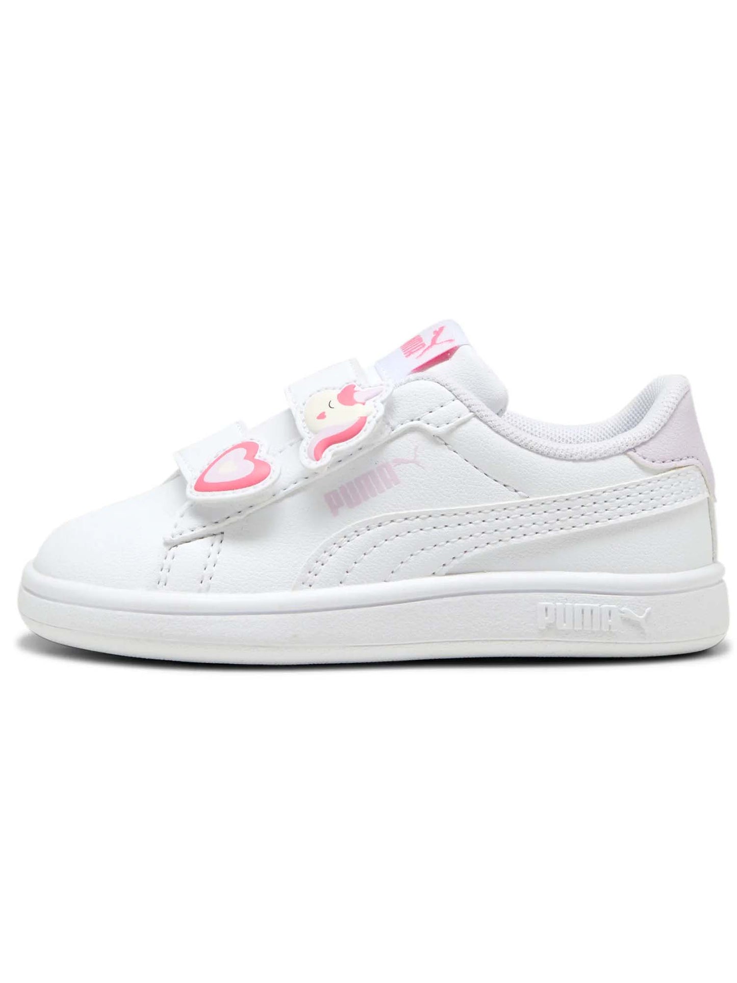 SNEAKERS SMASH 3.0 BADGE PUMA BAMBINA BIANCO ROSA