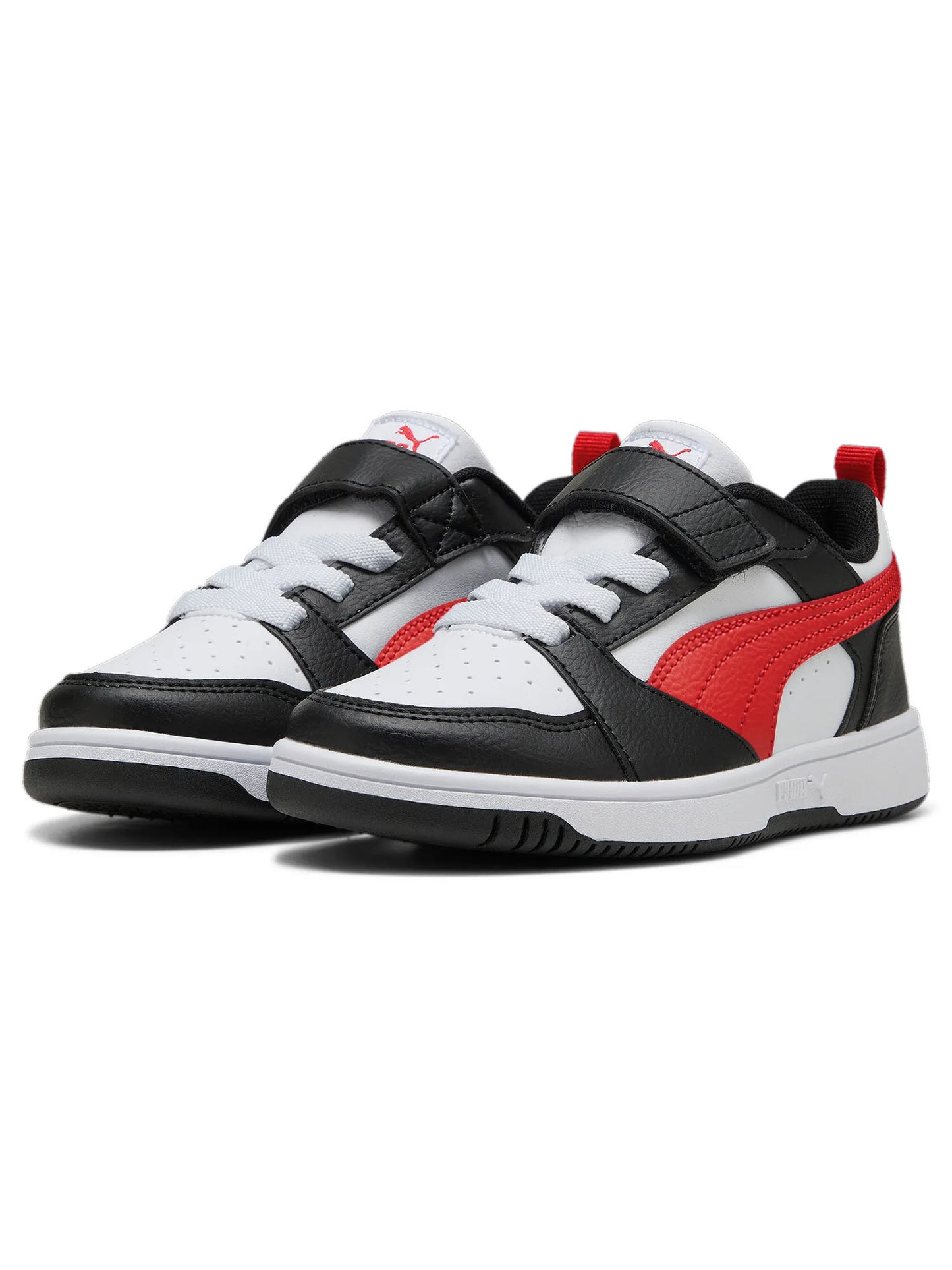 SNEAKERS REBOUND V6 LOW PUMA DA BAMBINO BIANCO ROSSO