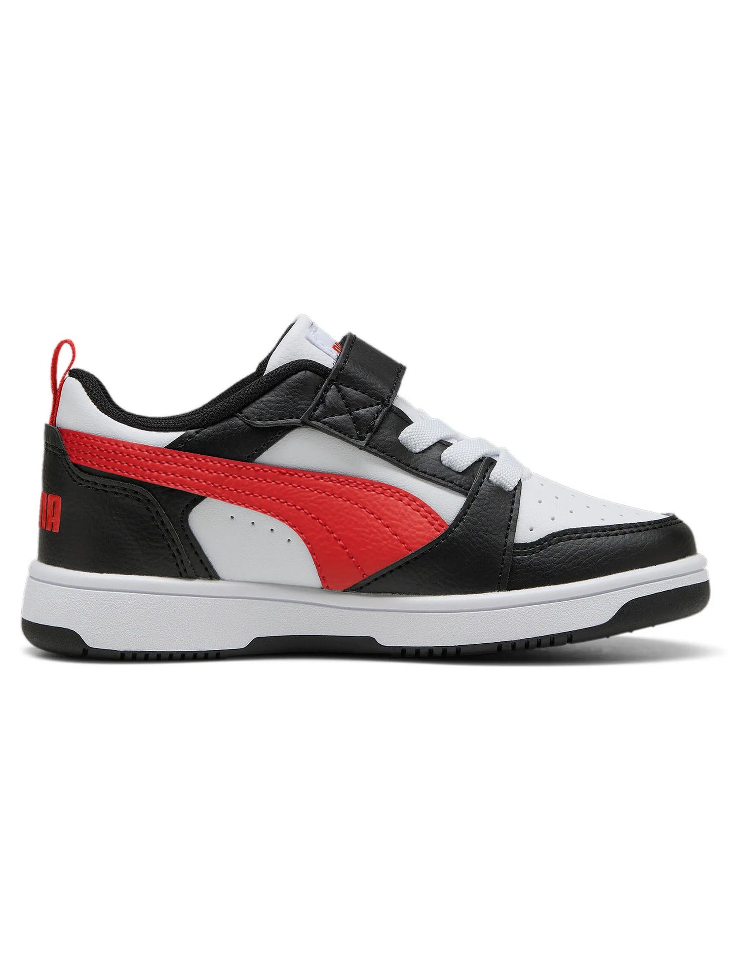 SNEAKERS REBOUND V6 LOW PUMA DA BAMBINO BIANCO ROSSO