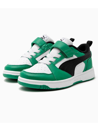 SNEAKERS REBOUND V6 LOW PUMA DA BAMBINO BIANCO VERDE