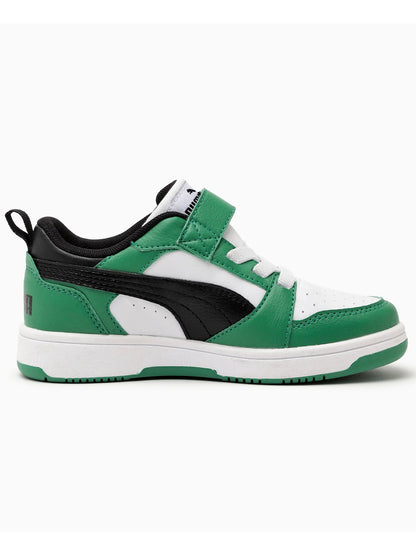 SNEAKERS REBOUND V6 LOW PUMA DA BAMBINO BIANCO VERDE