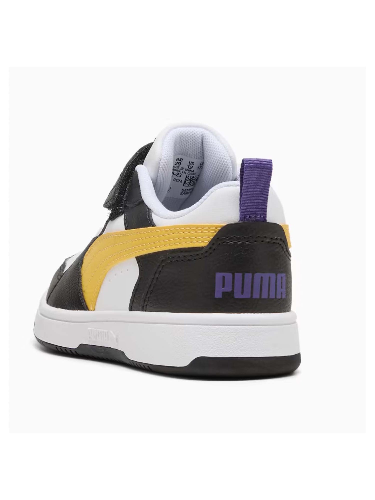 SNEAKERS REBOUND V6 LOW PUMA RAGAZZO NERO-GIALLO