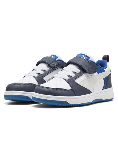 SNEAKERS REBOUND V6 LOW PUMA DA BAMBINO BIANCO BLU