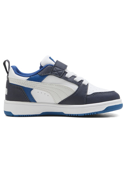 SNEAKERS REBOUND V6 LOW PUMA DA BAMBINO BIANCO BLU