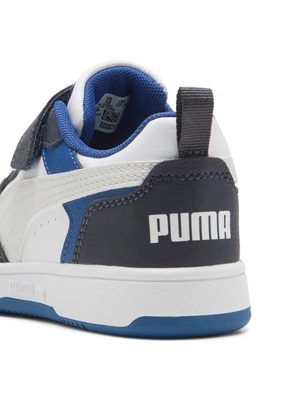 SNEAKERS REBOUND V6 LOW PUMA DA BAMBINO BIANCO BLU
