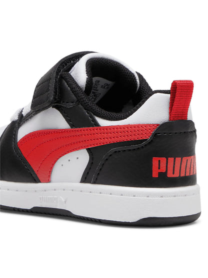 SNEAKERS REBOUND V6 LOW PUMA DA BIMBO BIANCO ROSSO