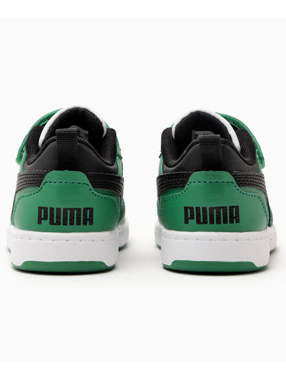 SNEAKERS REBOUND V6 LOW PUMA DA BIMBO BIANCO VERDE