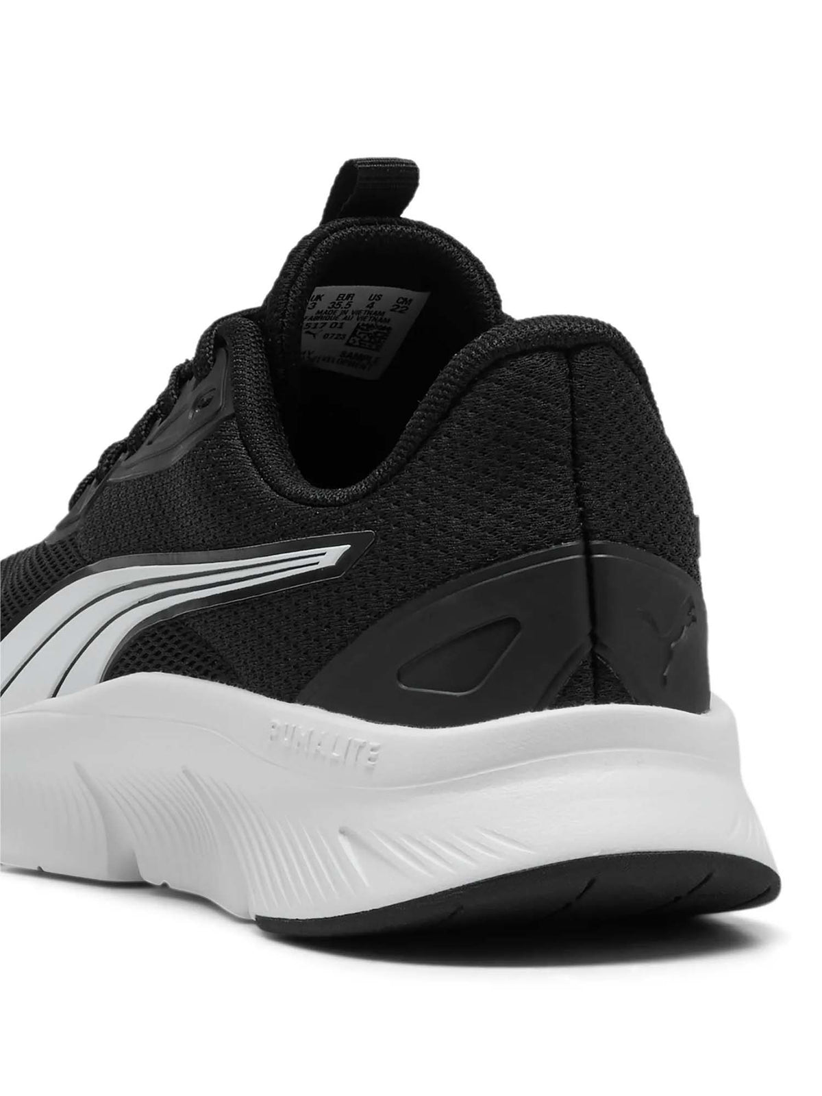 Puma gs flexfocus scarpa running da bambino/a nero-bianco