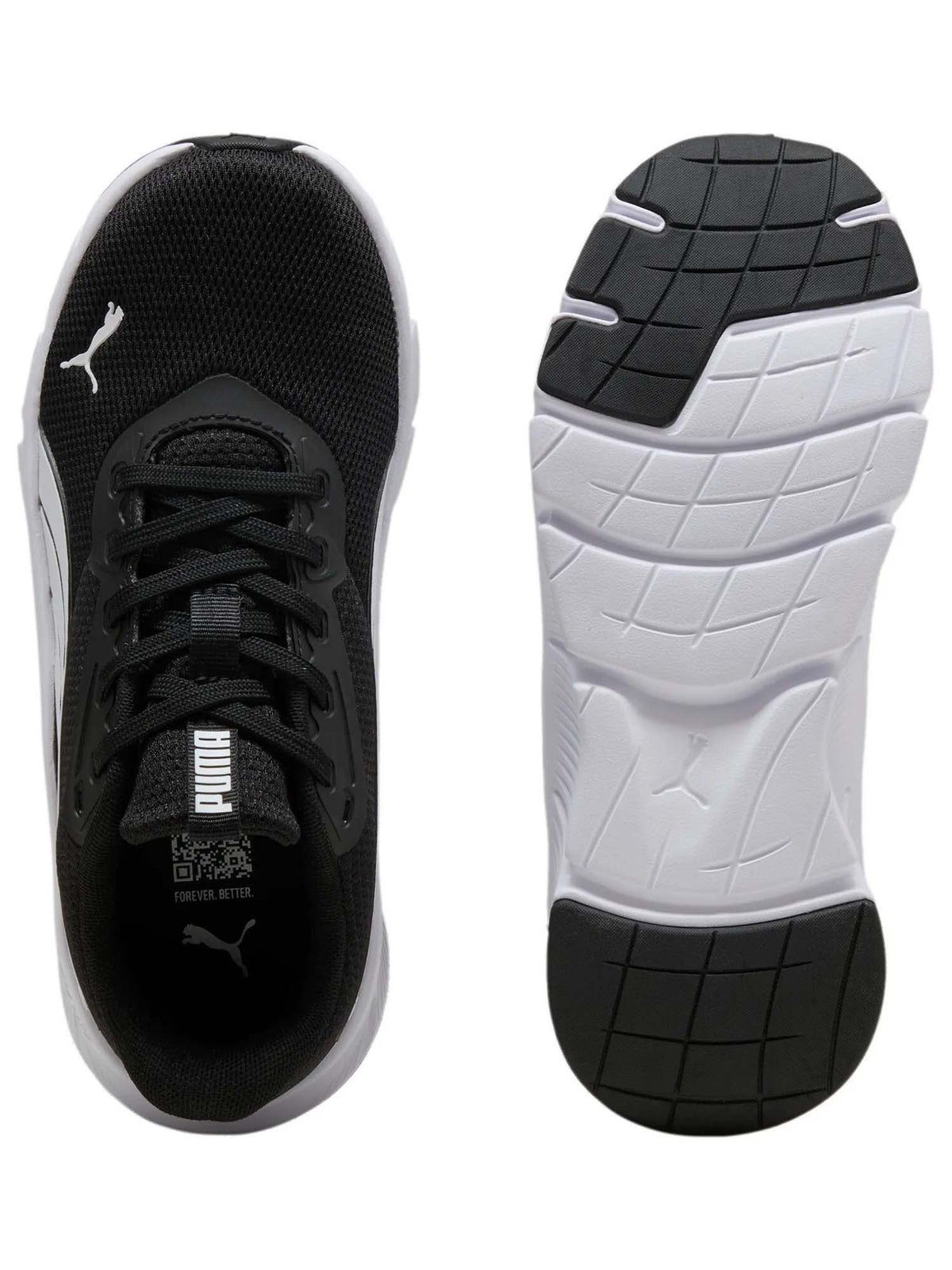 Puma gs flexfocus scarpa running da bambino/a nero-bianco
