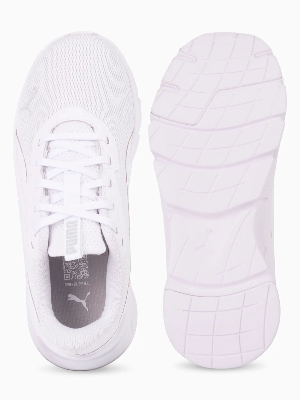 Puma gs flexfocus scarpa running da bambino/a bianco