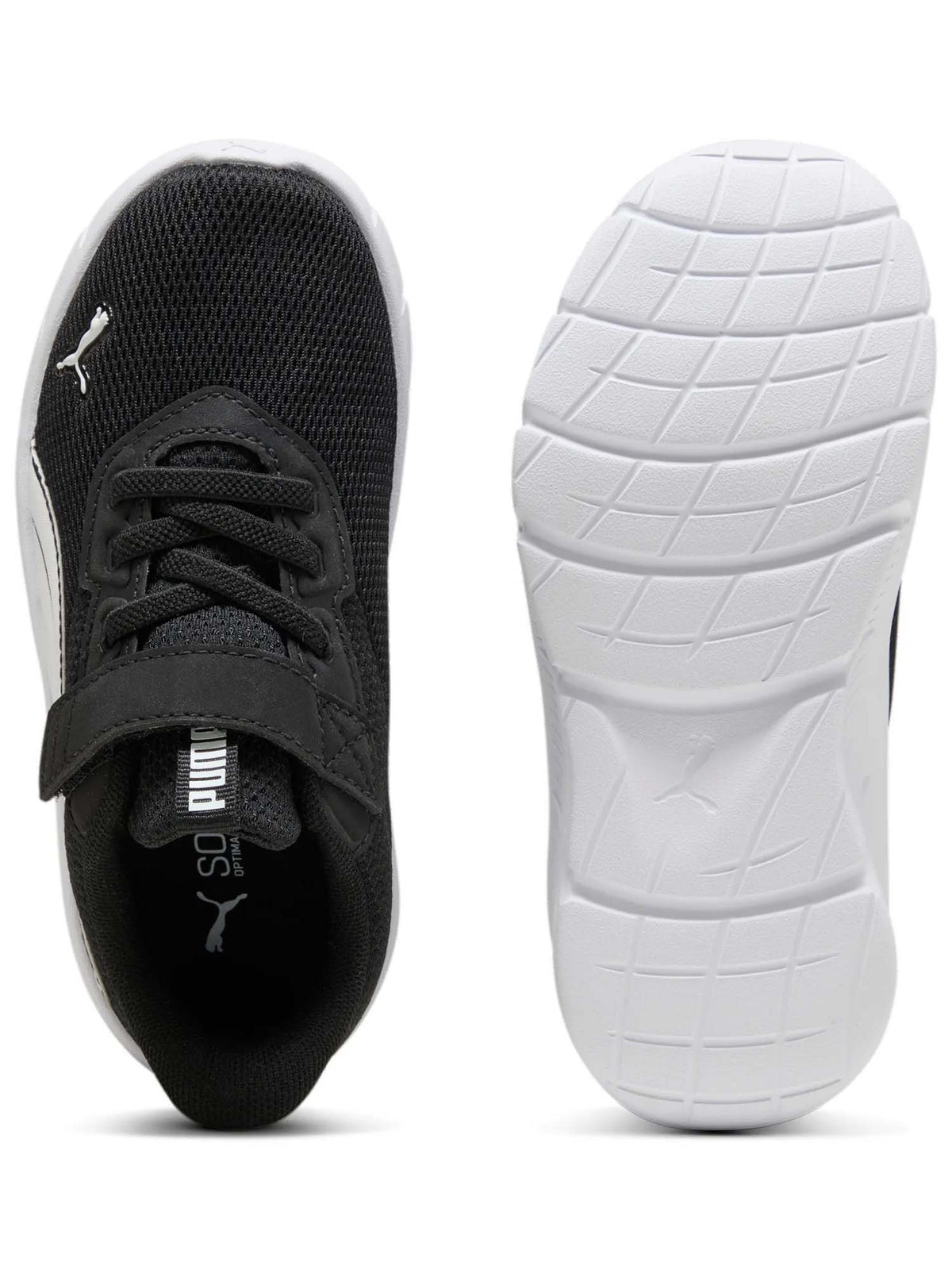 Puma ps flexfocus scarpa running da bambino/a nero-bianco