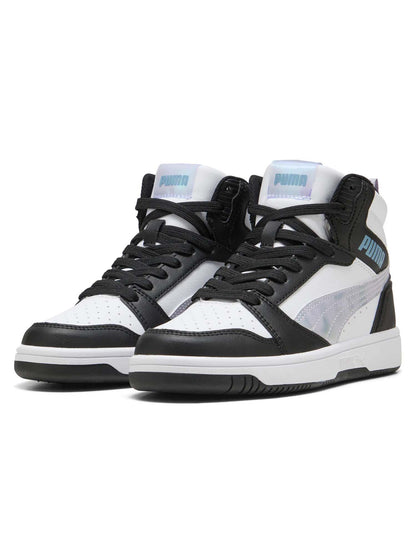 SNEAKERS REBOUND V6 MID PUMA DA RAGAZZA NERO VIOLA