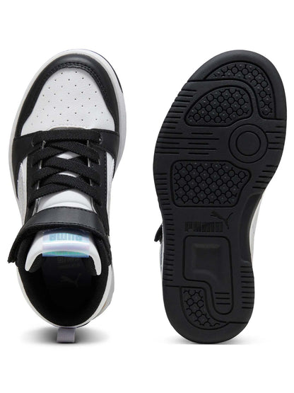 SNEAKERS ALTA REBOUND V6 MID PUMA DA BAMBINA NERO VIOLA