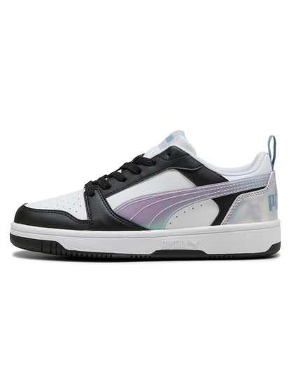 SNEAKERS REBOUND V6 LOW SPACE BELLE PUMA DA RAGAZZA NERO VIOLA