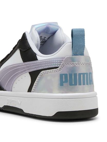 SNEAKERS REBOUND V6 LOW SPACE BELLE PUMA DA RAGAZZA NERO VIOLA