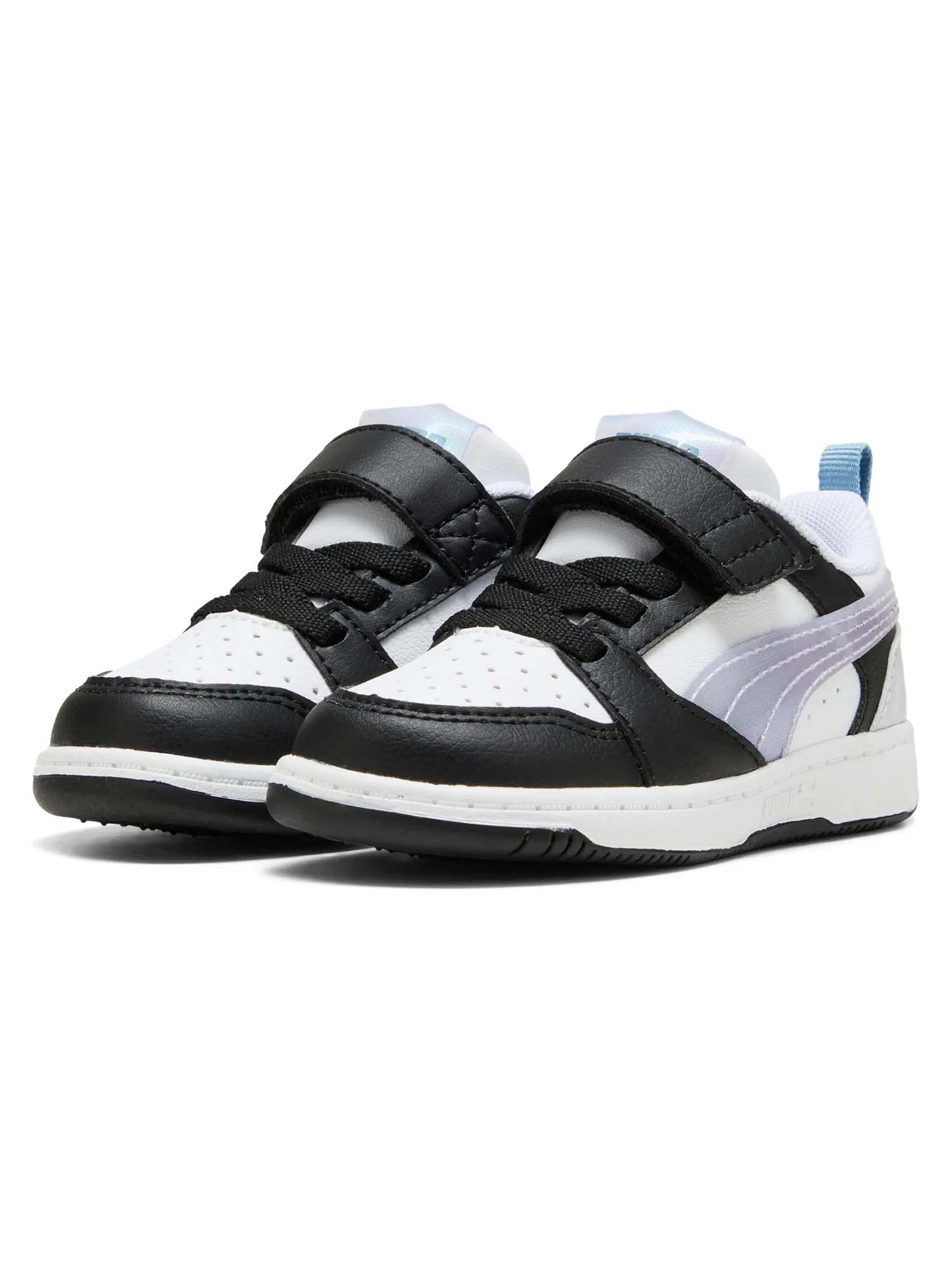 SNEAKERS REBOUND V6 LOW SPACE BELLE PUMA DA BAMBINA BIANCO VIOLA