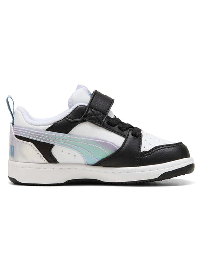 SNEAKERS REBOUND V6 LOW SPACE BELLE PUMA DA BAMBINA BIANCO VIOLA