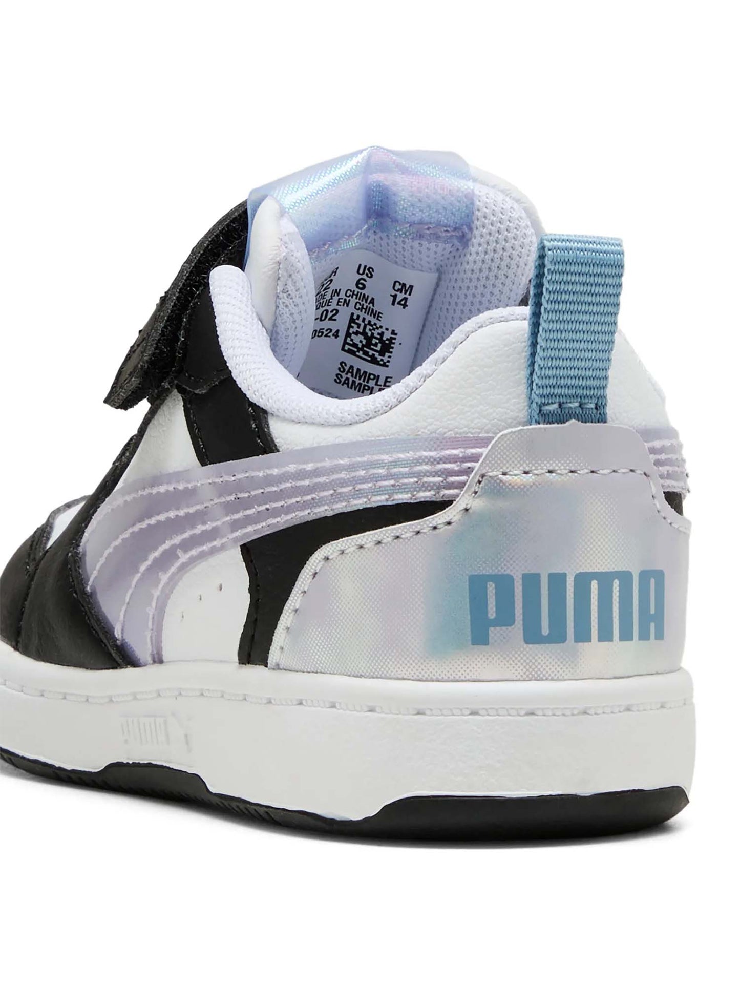 SNEAKERS REBOUND V6 LOW SPACE BELLE PUMA DA BAMBINA BIANCO VIOLA