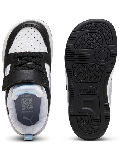 SNEAKERS REBOUND V6 LOW SPACE BELLE PUMA DA BAMBINA BIANCO VIOLA