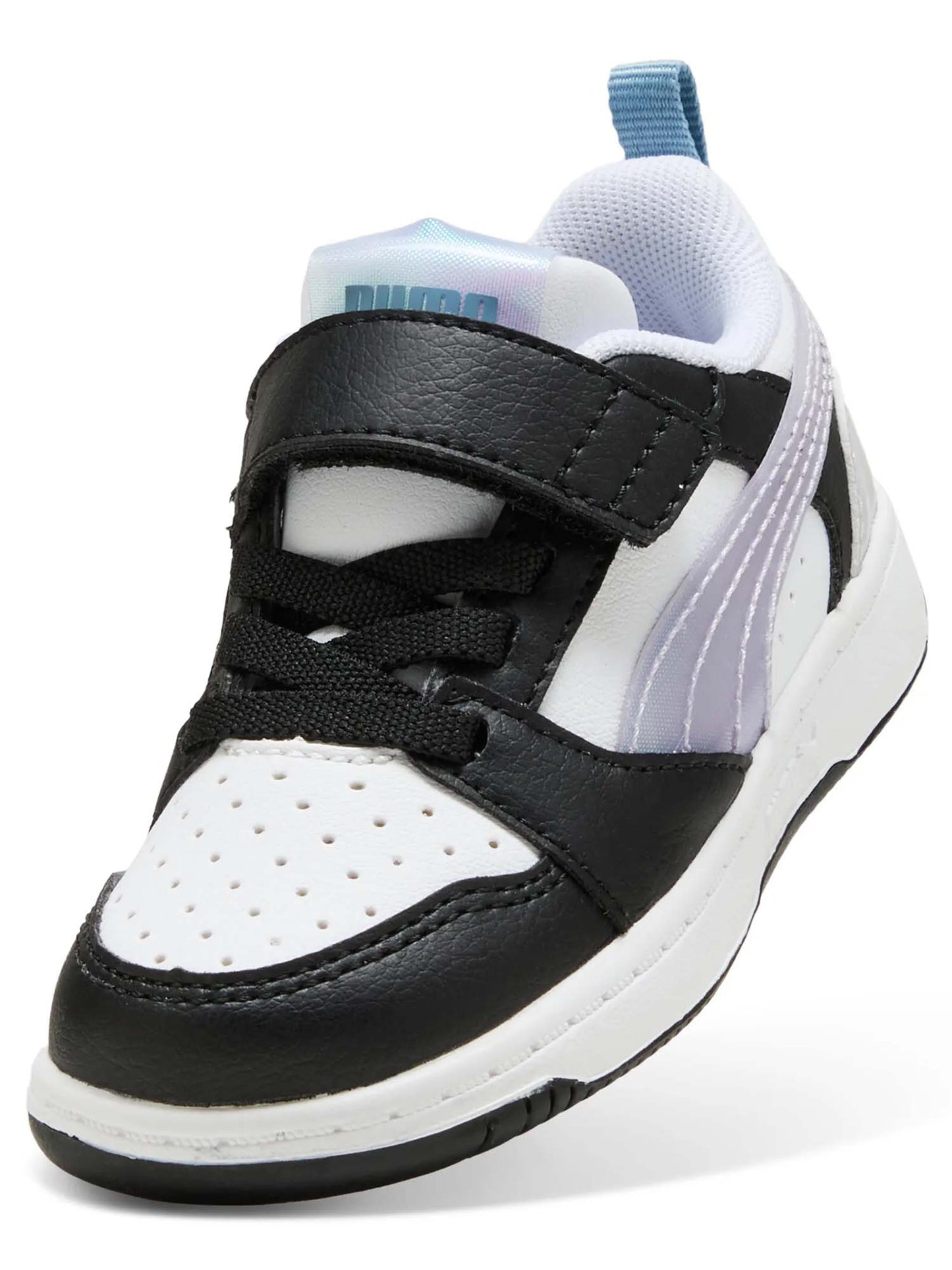 SNEAKERS REBOUND V6 LOW SPACE BELLE PUMA DA BAMBINA BIANCO VIOLA