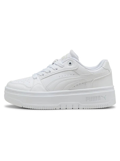 Sneakers Puma Rebound Femme unisex bambino bianche dallo stile anni '80