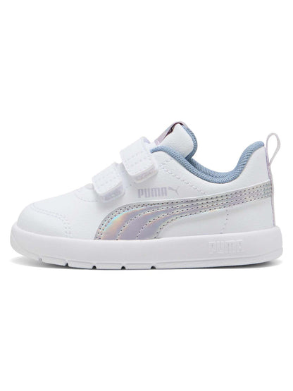 SNEAKERS COURTFLEX V3 PUMA BIANCO ARGENTO