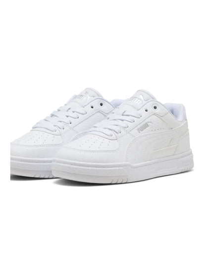 Sneakers Puma Caven III per bambino unisex in bianco dallo stile rétro