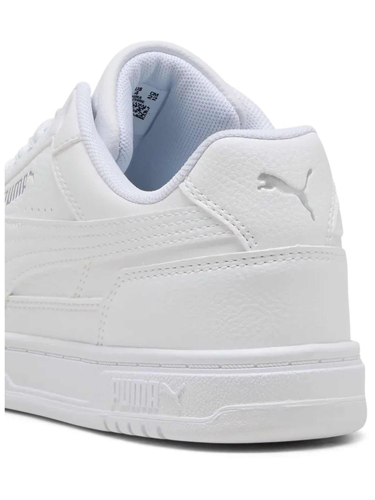 Sneakers Puma Caven III per bambino unisex in bianco dallo stile rétro