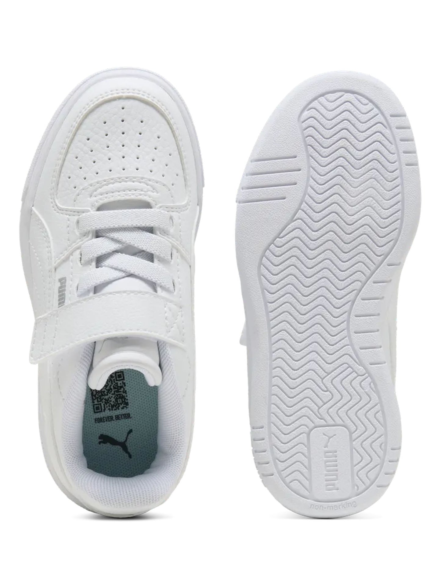 Sneakers Puma Caven III per bambino unisex in bianco sportivo