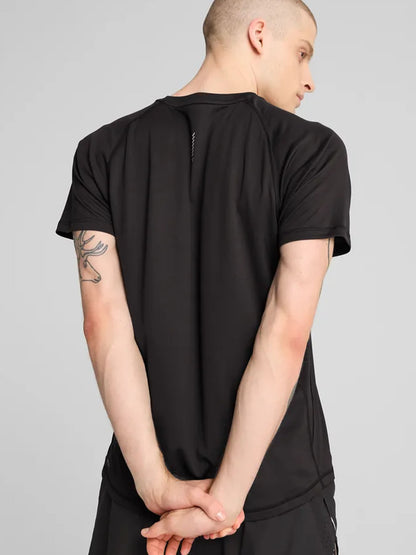 Puma Run Velocity, t-shirt running uomo nera con dryCELL