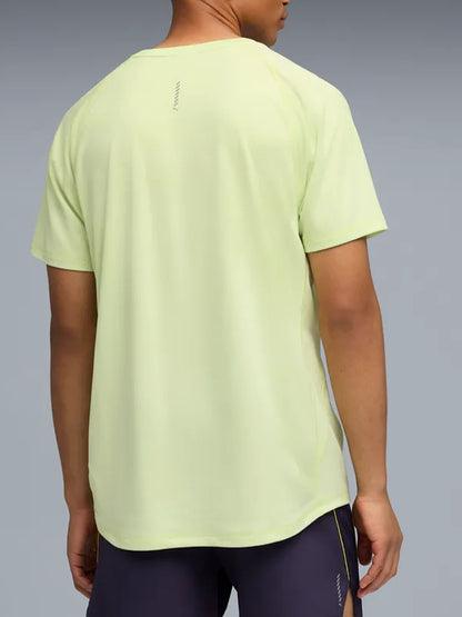Puma Velocity, t-shirt running uomo sportiva gialla