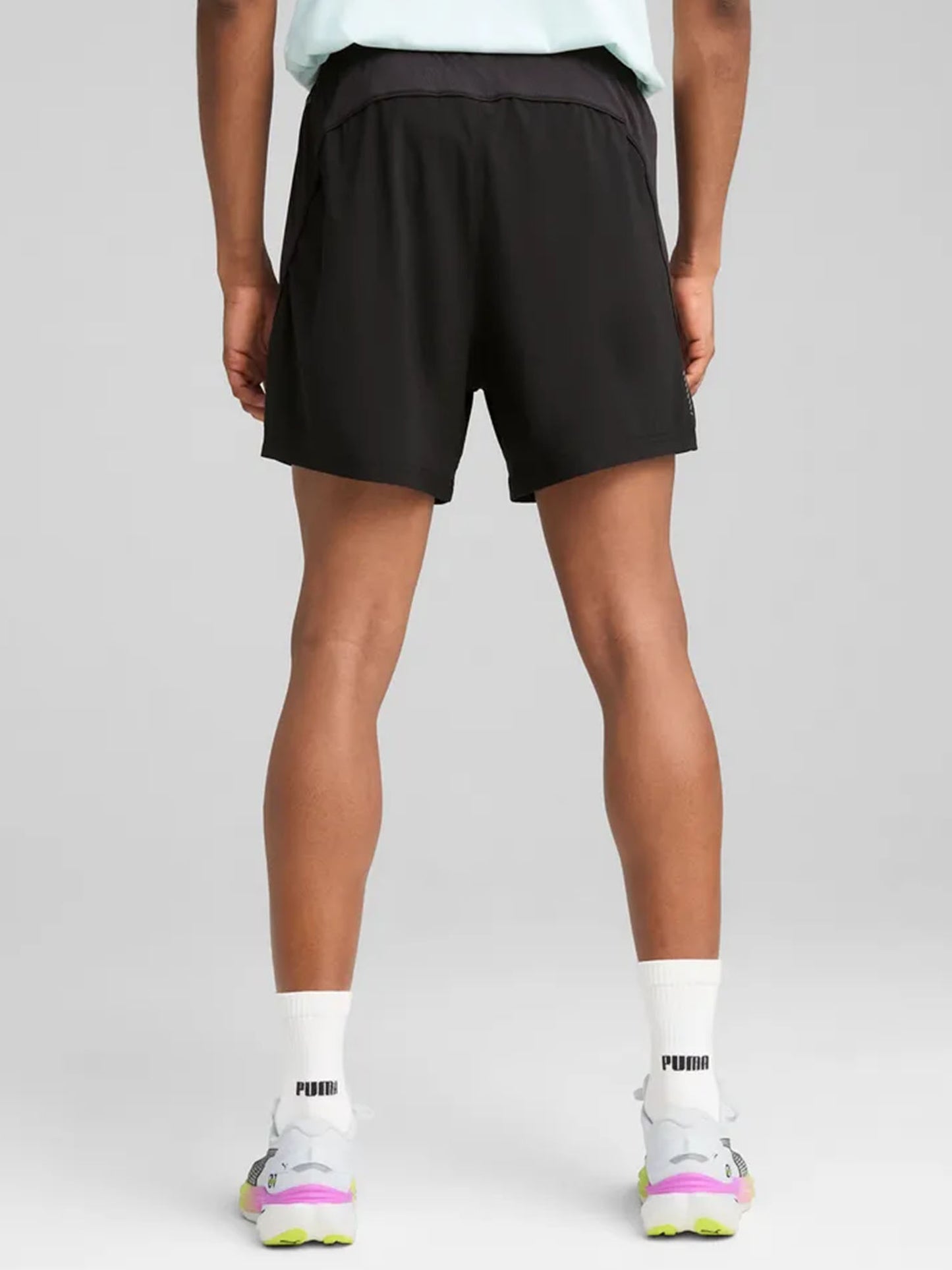 Shorts Run Velocity 5" uomo in nero per performance sportive