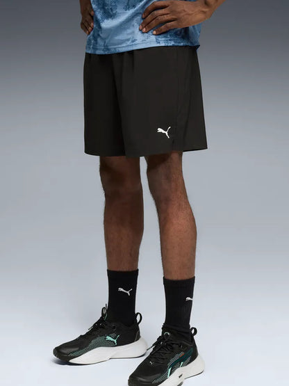 Puma Foundation 7'' shorts sportivi uomo neri con tasche zip