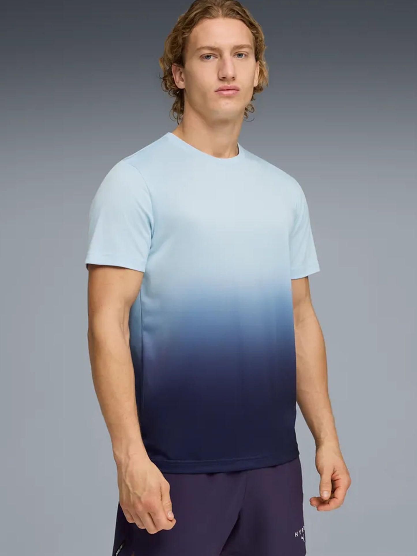 Puma x HYROX, t-shirt tecnica uomo viola in poliestere riciclato