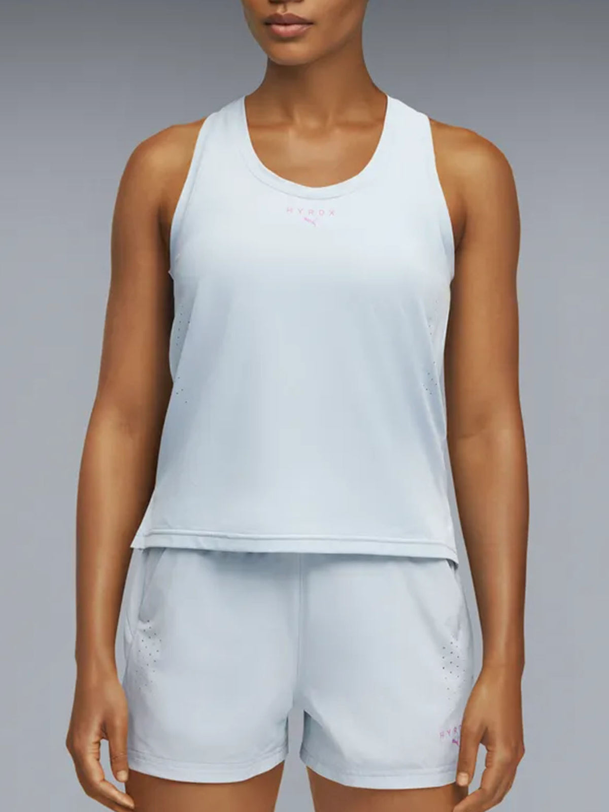 Puma hyrox tank canotta training da donna celeste