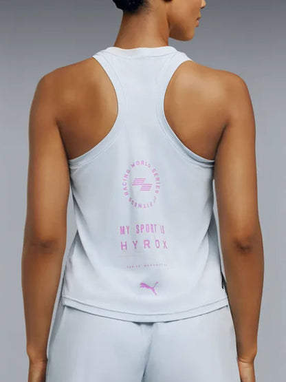 Canotta tecnica Pumax HYROX Dryelite da donna azzurra