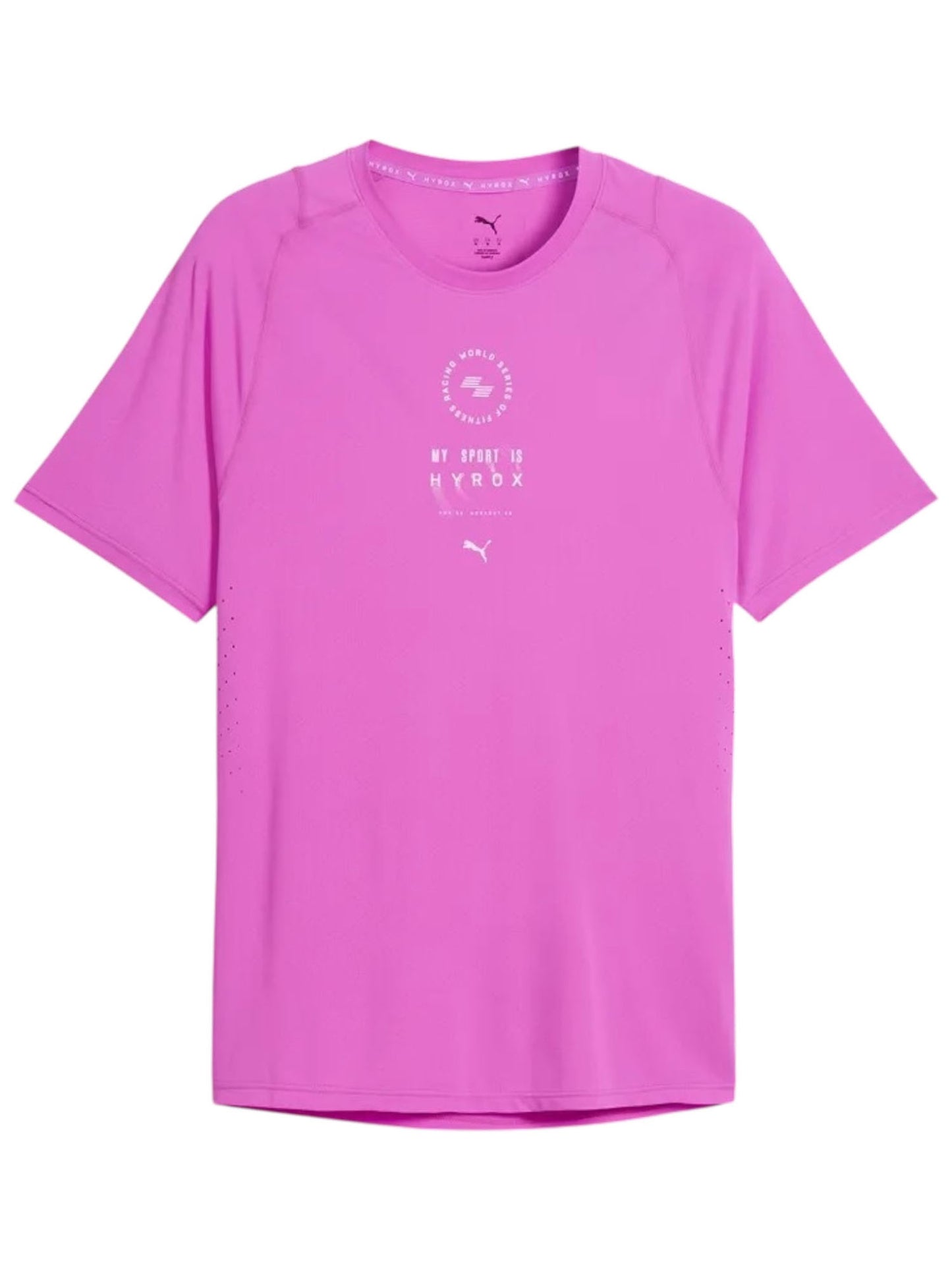 Puma x HYROX DryElite, t-shirt tecnica rosa uomo per allenamento