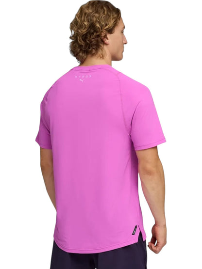 Puma x HYROX DryElite, t-shirt tecnica rosa uomo per allenamento