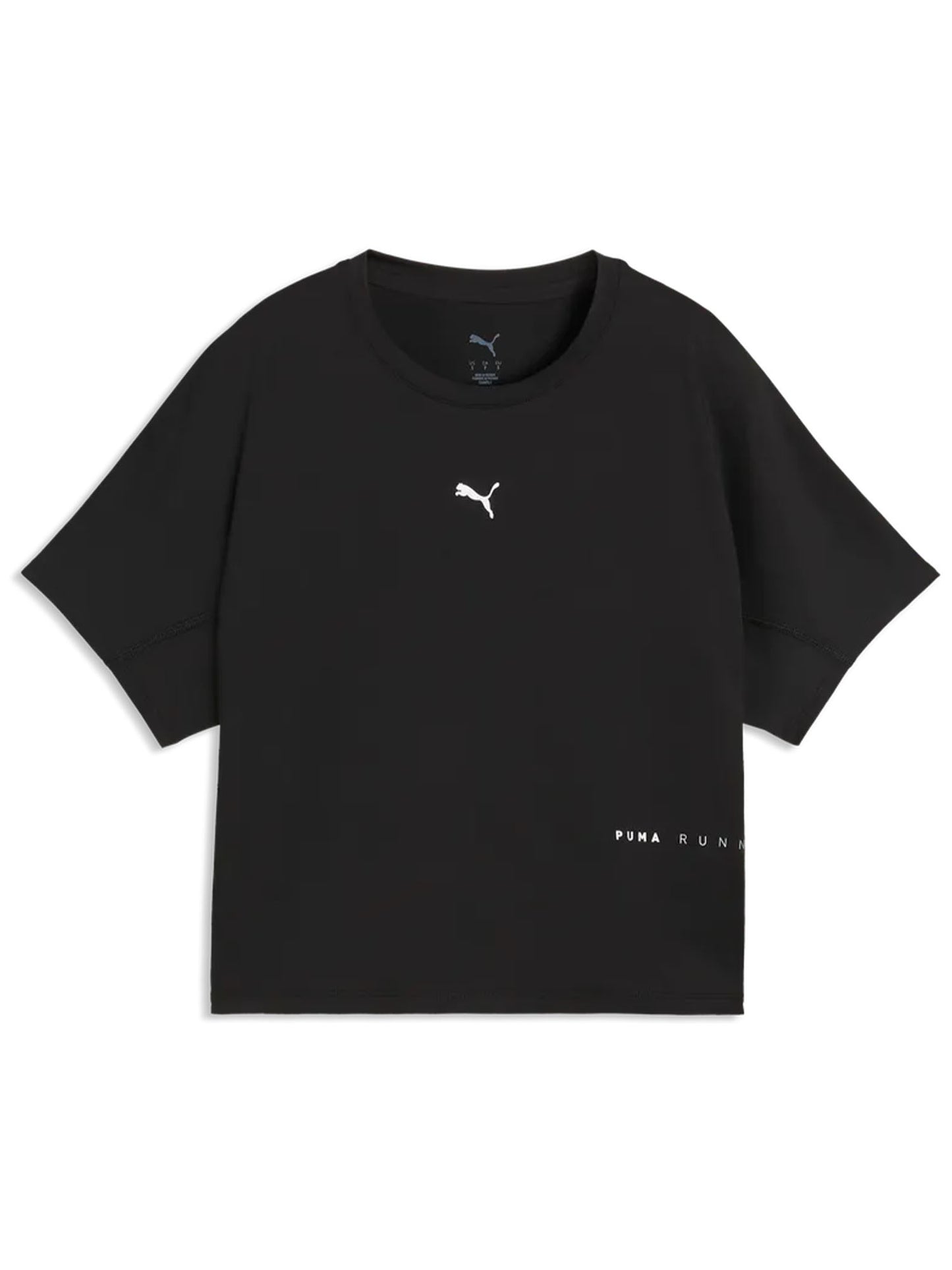Puma Brightstride Cloudspun, t-shirt da donna nera