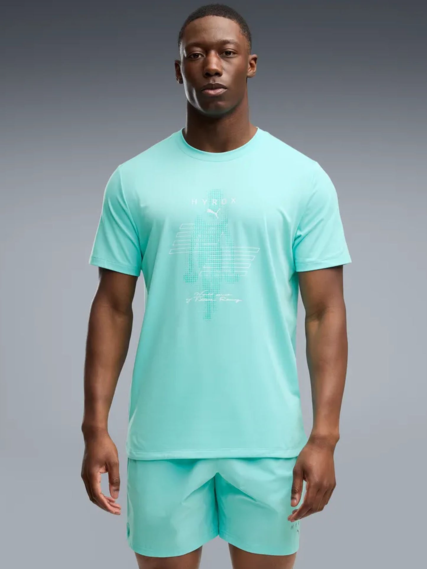 Puma Hyrox Cloudspun ThermoAdapt, t-shirt da uomo azzurra