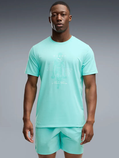 Puma Hyrox Cloudspun ThermoAdapt, t-shirt da uomo azzurra