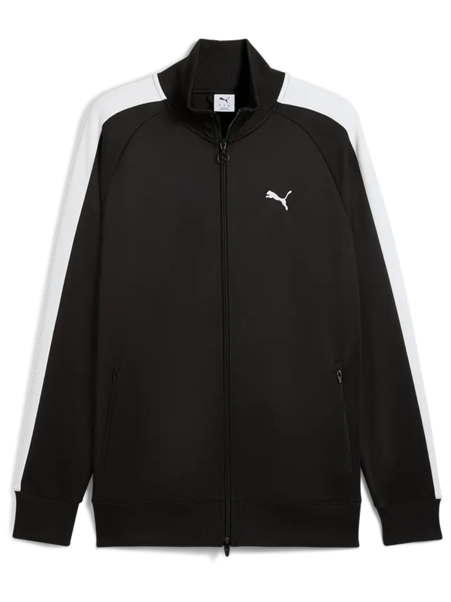 Felpa Puma T7 Always On Track uomo nera con iconiche strisce