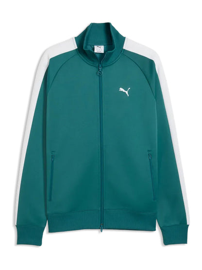Puma T7 Always On, giacca track uomo verde in tessuto sostenibile