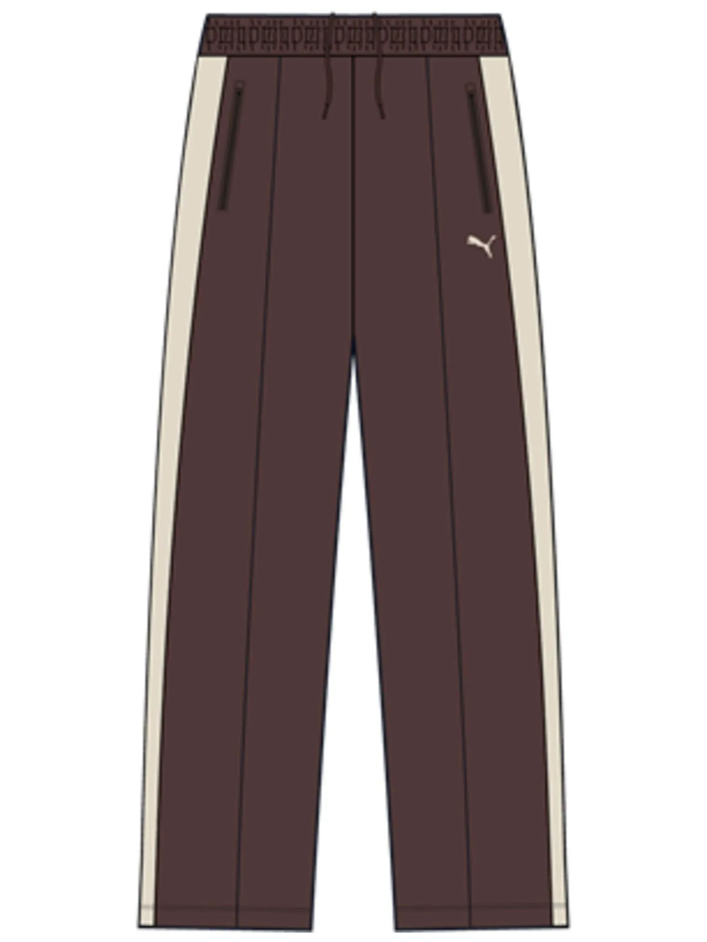 Pantaloni T7 Always On uomo dalla vestibilità rilassata marrone