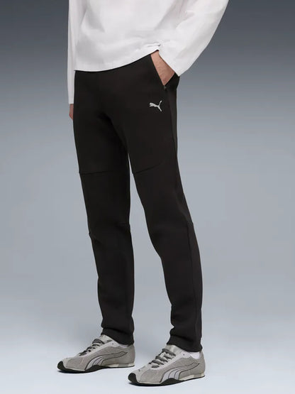 Puma PUMATECH, pantaloni sportivi uomo neri con tasche con zip