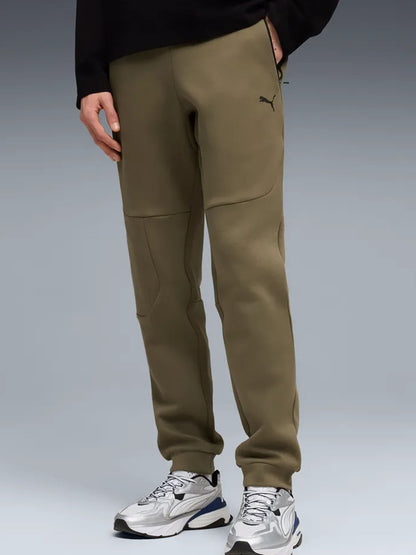 Puma PUMATECH pantaloni sportivi uomo verdi in tessuto tecnico
