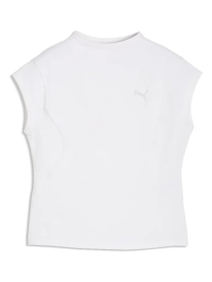 T-shirt Puma PUMATECH SENSE donna in cotone tecnico bianca